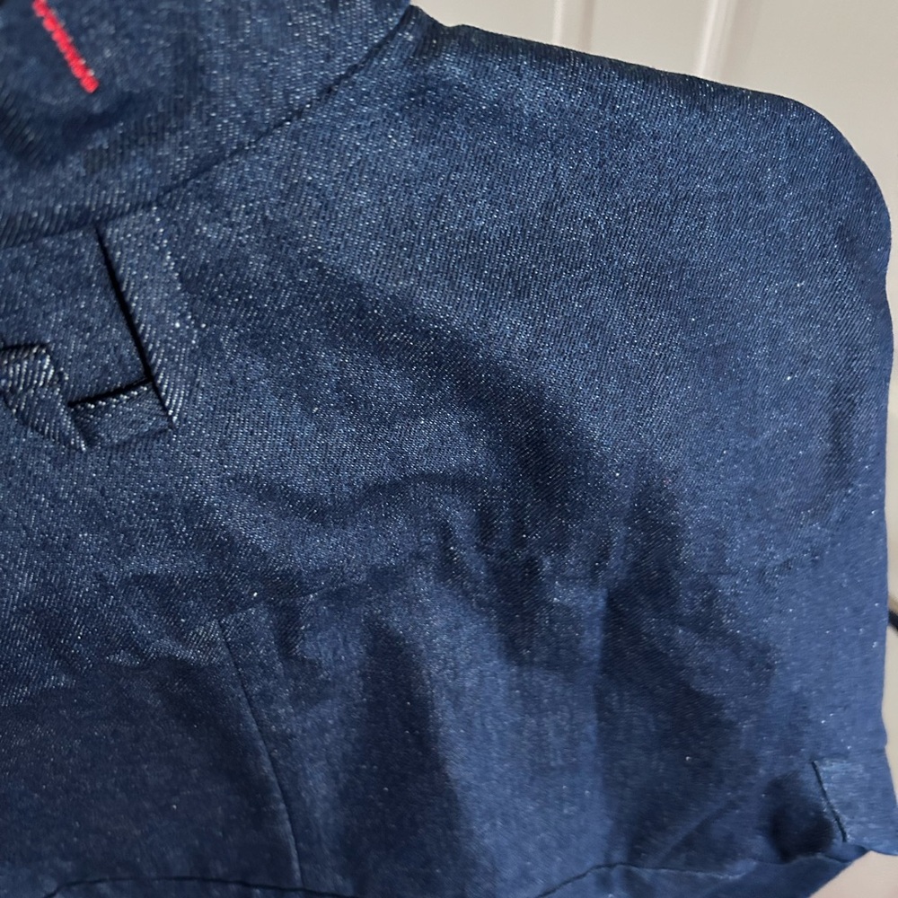 W/ Tags Jacquemus la veste de nimes cabrio Cropped Denim Jacket 38 US6 - Picture 7 of 17
